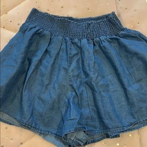 Shorts with a denim look